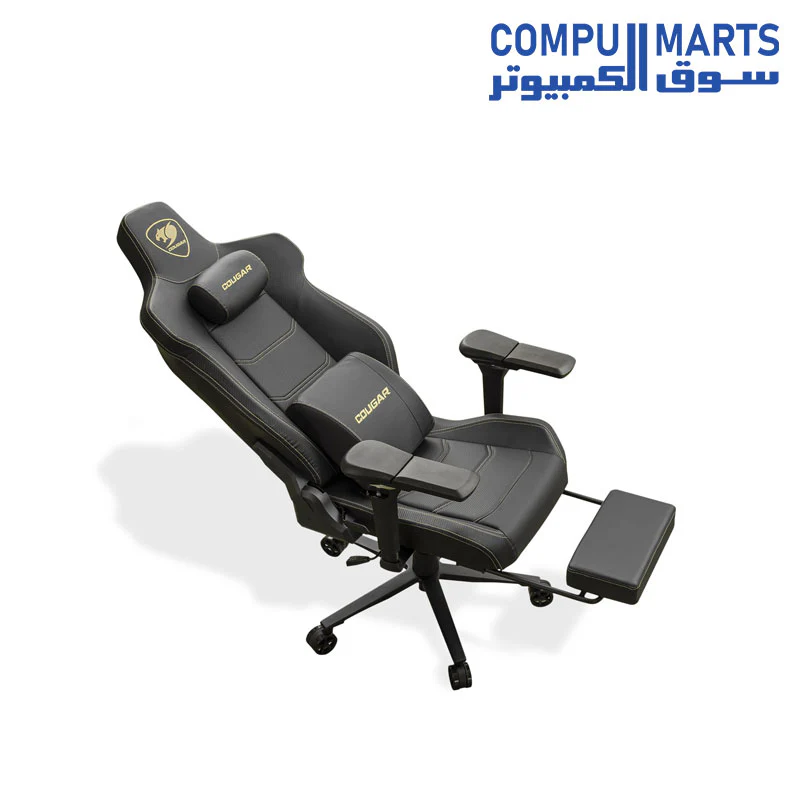 COUGAR Armor EVO M Gaming Chair with Breathable Premium PVC Leather, 5D Adjustable Armrests, Retractable Footrest, Lumbar Cushion, Magnetic Neck Pillow Foam - Image 8