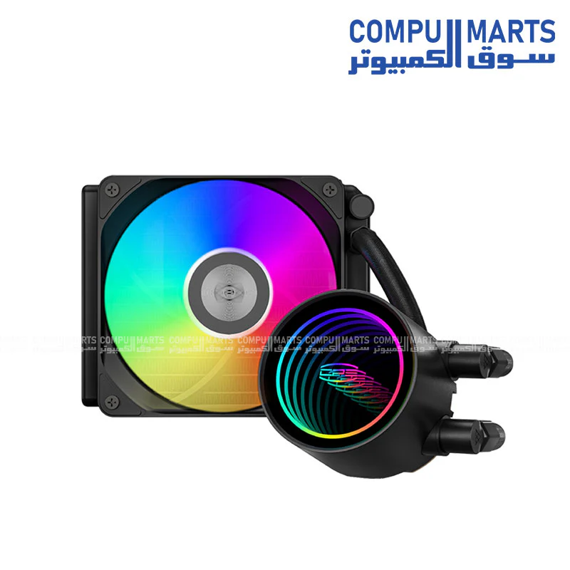 PCCOOLER DA120 ARGB Liquid Cooler BLACK - Image 2