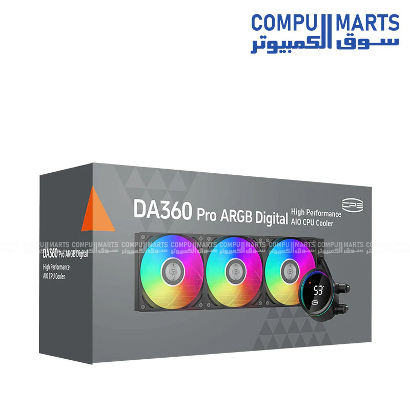 PCCOOLER DA360 Pro Digital ARGB Liquid Cooler CPU Cooler - Image 5