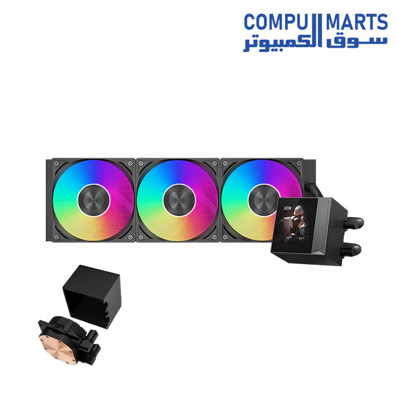 PCCOOLER  DC360 Pro ARGB Display AIO CPU Cooler - Image 3