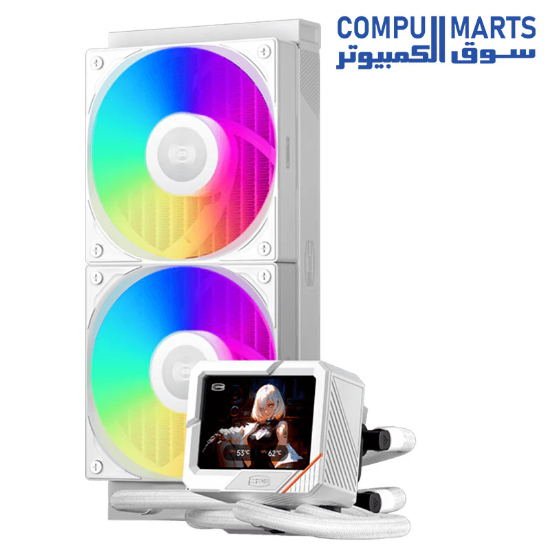 PCCOOLER GT240 ARGB Display AIO CPU Cooler - Image 2