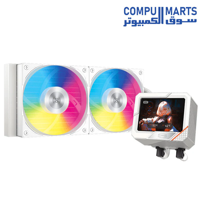 PCCOOLER GT240 ARGB Display AIO CPU Cooler - Image 4