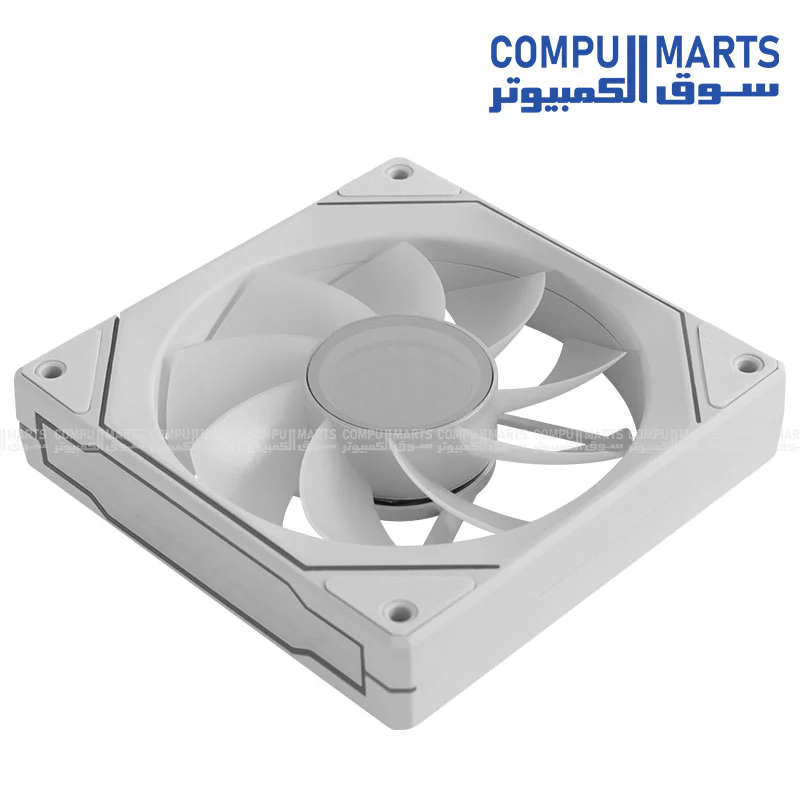 AEROCOOL Phantom M-3 Reverse  R 12 PWM ARGB 120mm Cooling Fan – Black / White – 1800 RPM – Hydraulic Bearing – 49.8 CFM - Image 6