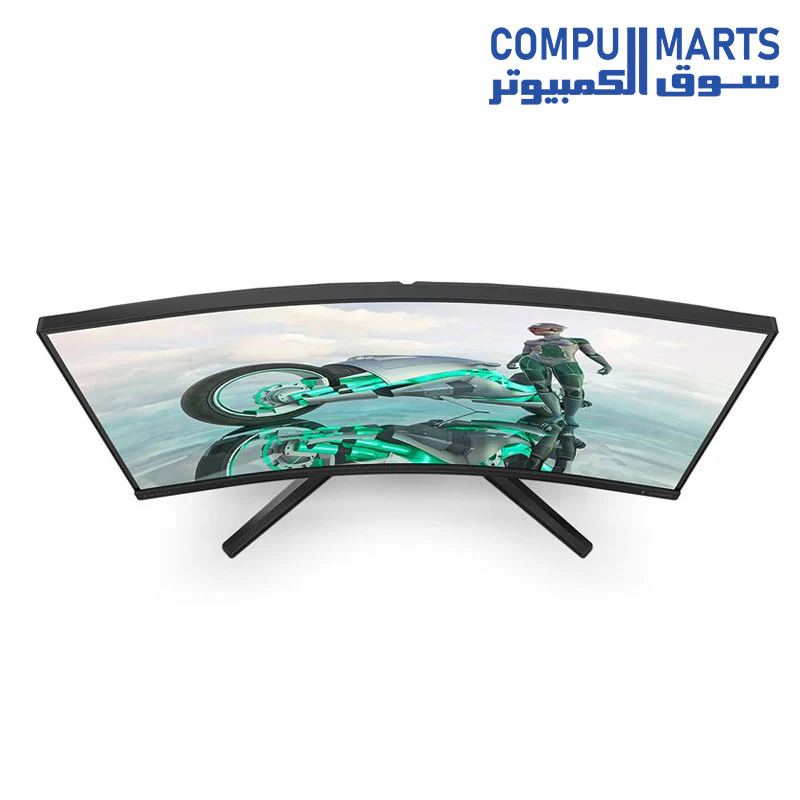 PHILIPS Evnia - 31.5 inch QHD Curved Gaming Monitor, 180 Hz, 0.5 ms, FreeSync Premium, HDR10 (2560x1440, 2x HDMI, DisplayPort) dark gray - Image 2