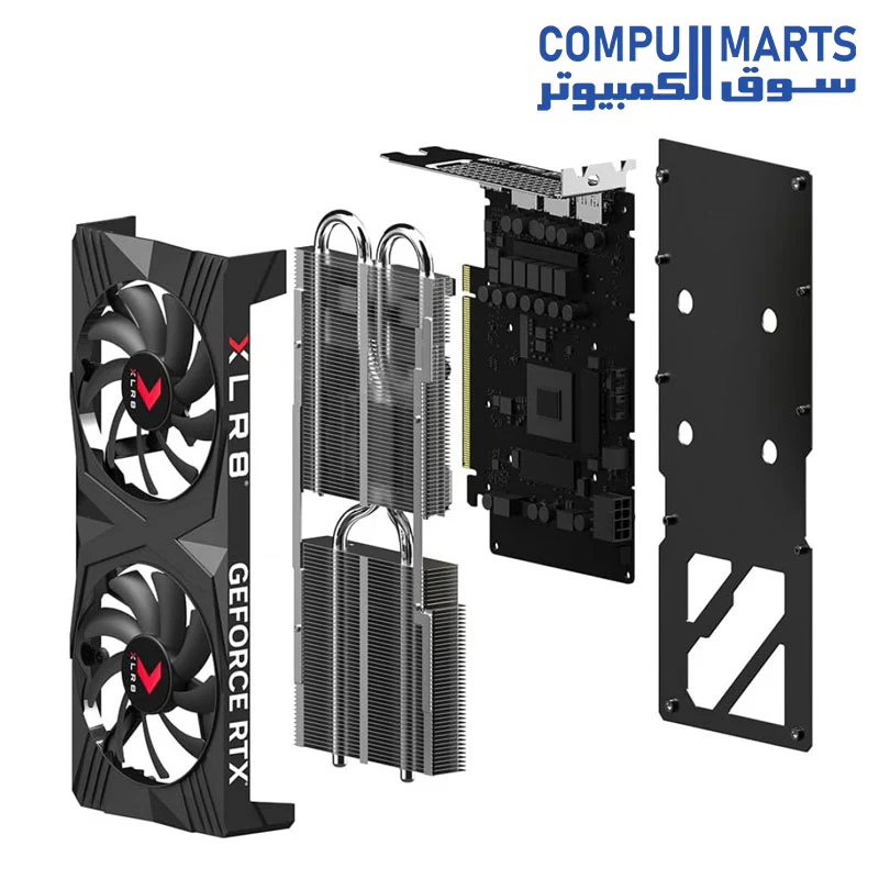 PNY RTX 4060 Ti XLR8 Gaming VERTO OC Dual Fan 8GB GDDR6 GRAPHIC CARD - Image 4