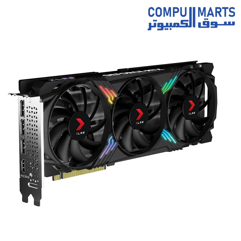 PNY GeForce RTX 4070 12GB XLR8 Gaming VERTO EPIC-X RGB Overclocked Triple Fan DLSS 3 Graphic Card - Image 3