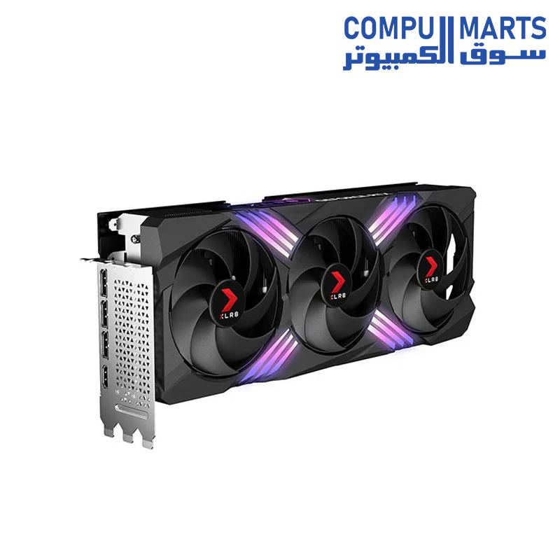 PNY GeForce RTX 4070 Ti 12GB XLR8 Gaming Verto Triple Fan Graphic Card - Image 3