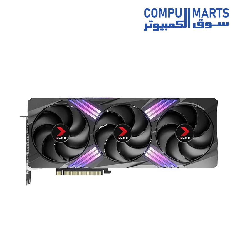 PNY GeForce RTX 4080 Super 16GB XLR8 Gaming VERTO Epic-X RGB OC Triple Fan Graphics Card DLSS 3 ARGB 256-bit PCIe 4.0 GDDR6X - Image 2