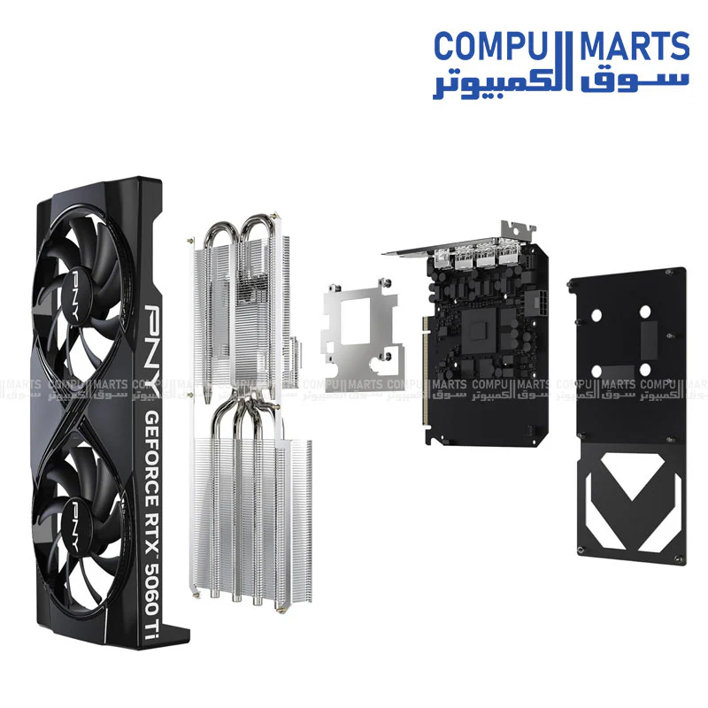 PNY GeForce RTX 5060 Ti 16GB Overclocked Dual Fan GPU DLSS 4 GRAPHIC CARD - Image 4