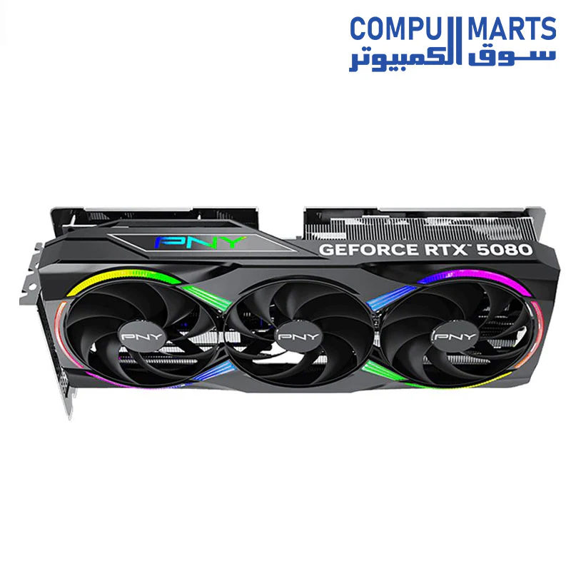 PNY NVIDIA GeForce RTX 5080 EPIC-X RGB Overclocked Triple Fan 16GB GDDR7 PCIe 5.0 Graphics Card - Image 4