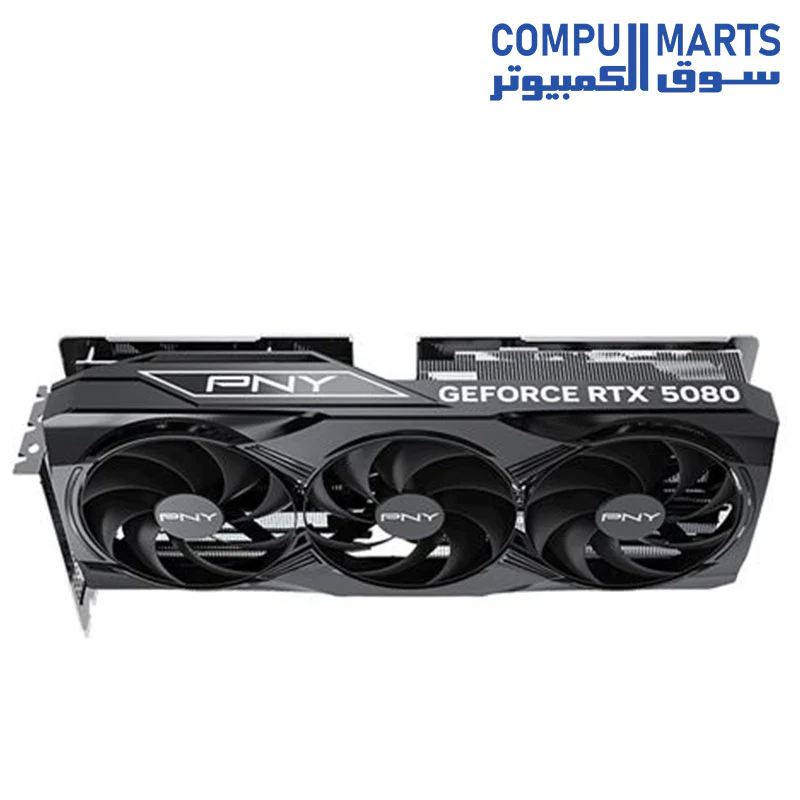 PNY NVIDIA GeForce RTX 5080 Overclocked Triple Fan 16GB GDDR7 PCIe 5.0 Graphics Card - Image 3