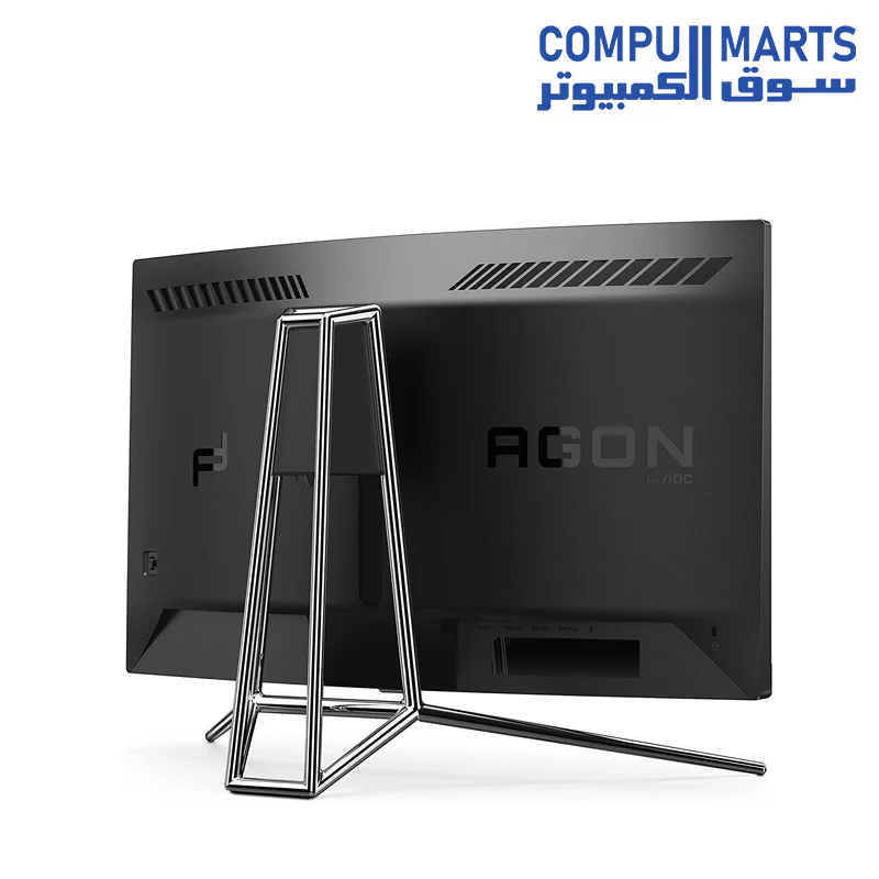 AOC Porsche Design Agon PD27 27" Gaming Monitor, 1000R Curved QHD (2560x1440), 240Hz 0.5ms, DisplayHDR 400, Light FX, Quick Switch Keypad - Image 4