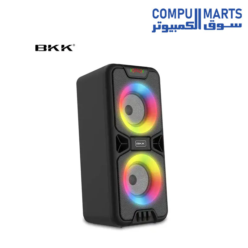 BKK Portable Multi Function Bluetooth Speaker B86 with TF USB FM Aux Atmosphere Lamp - Image 2