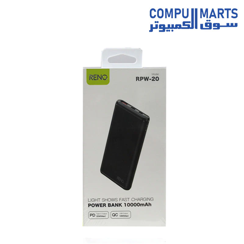 POWER BANK RENO RPW-20 10000MAH - Image 2