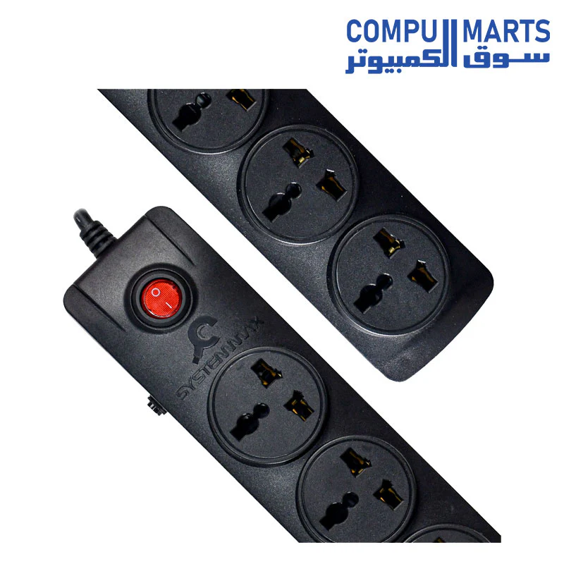 Power Strip Systemmax 5 Port 2M-10A SMPU-5P - Image 3