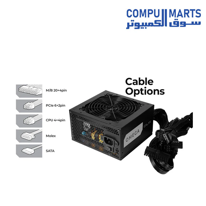Power Supply 500W Galax Omega GL500S 80 Plus Bronze - Image 3