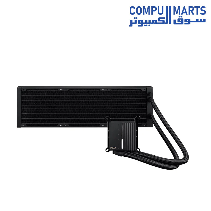 ProArt LC 420 all-in-one CPU liquid cooler with illuminated system status meter and three Noctua NF-A14 industrialPPC-2000 PWM 140mm radiator fans - Image 3