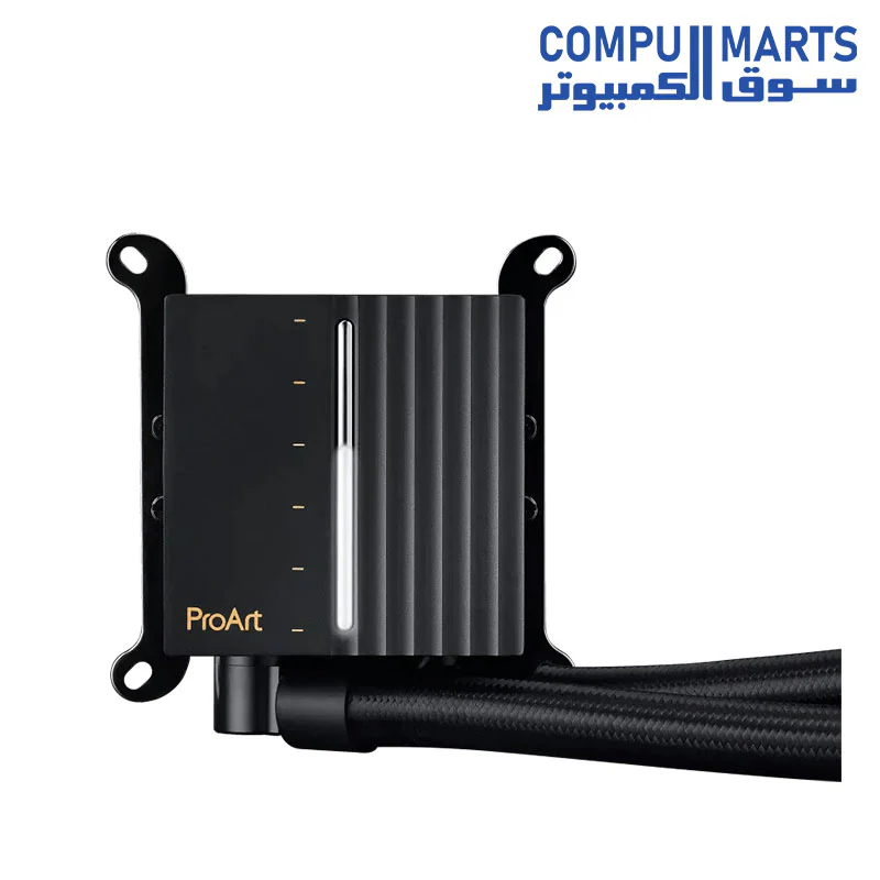 ProArt LC 420 all-in-one CPU liquid cooler with illuminated system status meter and three Noctua NF-A14 industrialPPC-2000 PWM 140mm radiator fans - Image 4