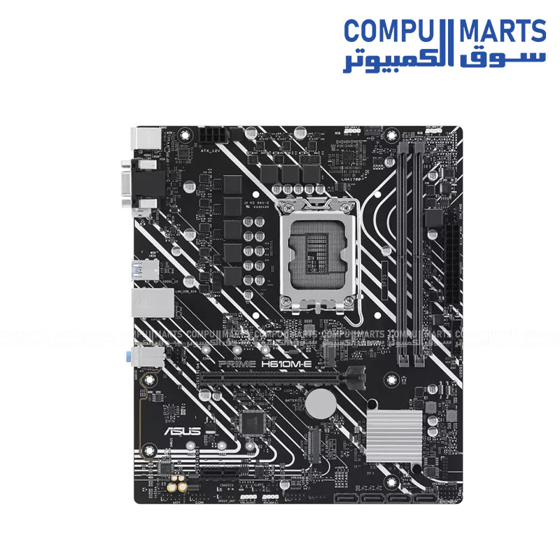 ASUS PRIME H610M-E-CSM Micro-ATX Motherboard – LGA 1700, PCIe 4.0, Dual M.2, DDR5, Realtek LAN – Egypt - Image 2
