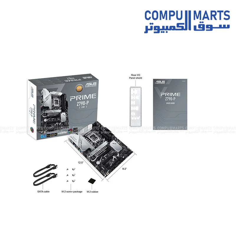 ASUS PRIME Z790-P-CSM ATX Motherboard – LGA1700, DDR5, PCIe 5.0, Triple M.2, USB 3.2 Gen 2x2 – Egypt - Image 4