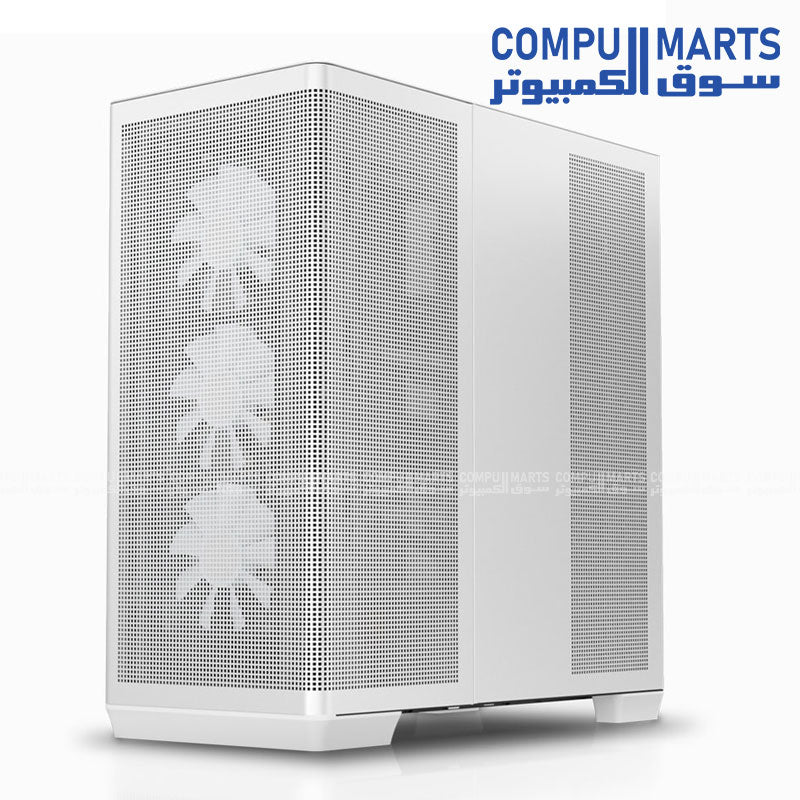 APNX C1-R Mid Tower PC Case – Black / White – ATX / Micro-ATX / Mini-ITX - Image 7