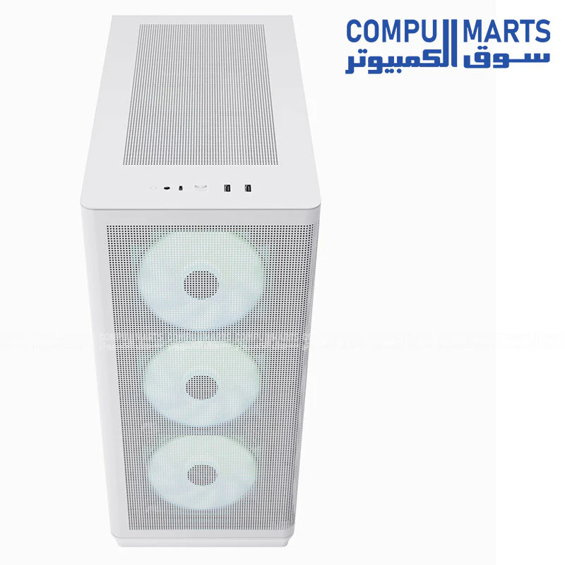 APNX C1-R Mid Tower PC Case – Black / White – ATX / Micro-ATX / Mini-ITX - Image 9