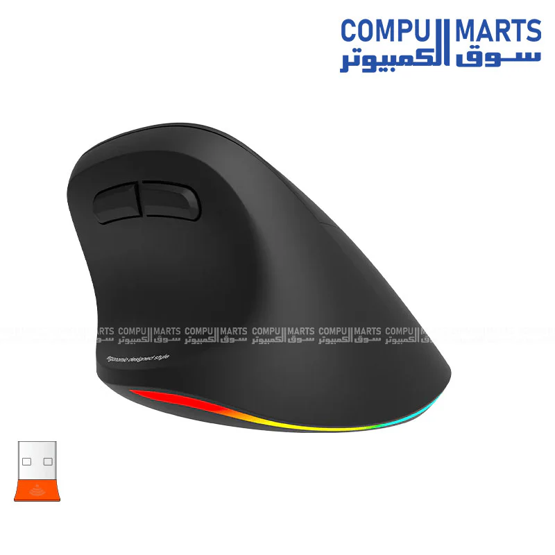 Meetion BTM010R Ergonomic Wireless & Bluetooth Dual Mode Mouse – Comfortable & Portable - Image 2