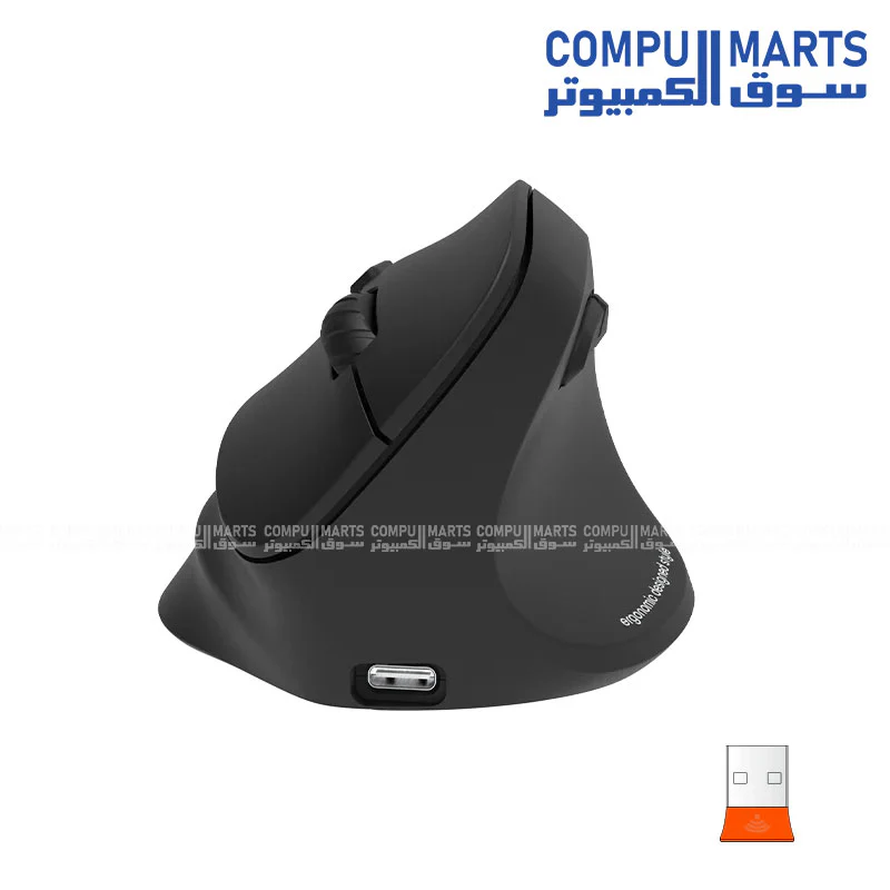 Meetion BTM010R Ergonomic Wireless & Bluetooth Dual Mode Mouse – Comfortable & Portable - Image 3