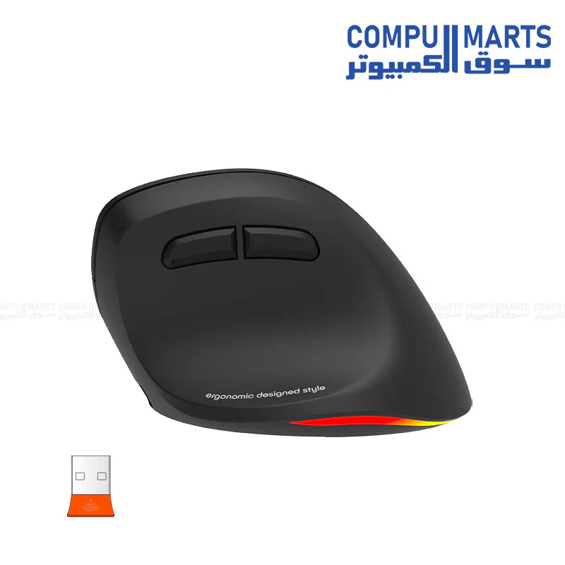 Meetion BTM010R Ergonomic Wireless & Bluetooth Dual Mode Mouse – Comfortable & Portable - Image 4