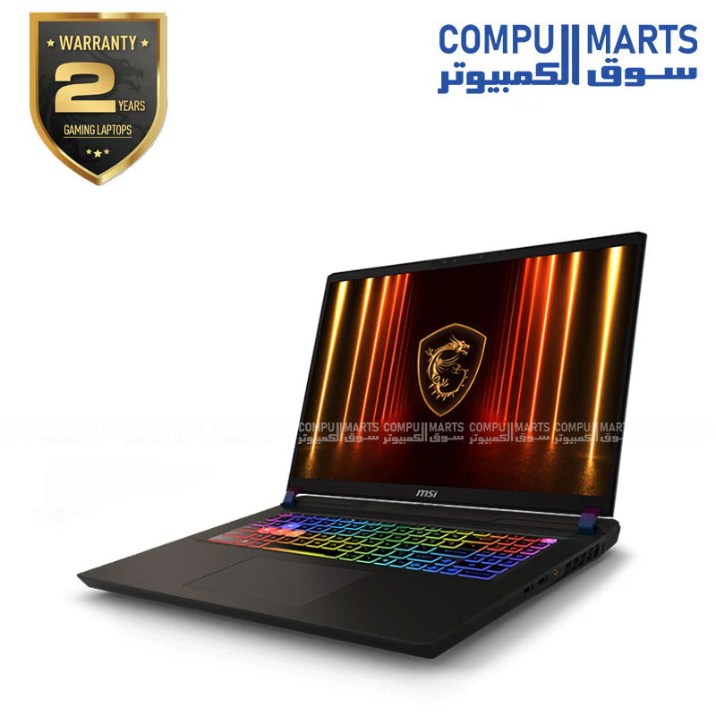 MSI Vector 17 HX AI A2XWJG Gaming Laptop – Intel Core Ultra 9 275HX – 32GB DDR5 RAM – 1TB NVMe SSD – NVIDIA GeForce RTX 5090 24GB GDDR7 – 17” QHD+ 2K IPS 240Hz – Wi-Fi 7 –  RGB Keyboard – Windows 11 – Cosmos Gray - Image 2