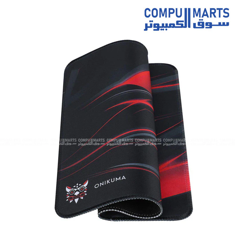 ONIKUMA MP002 Gaming Mouse Pad – 350×300×2 mm – Black/Red - Image 2