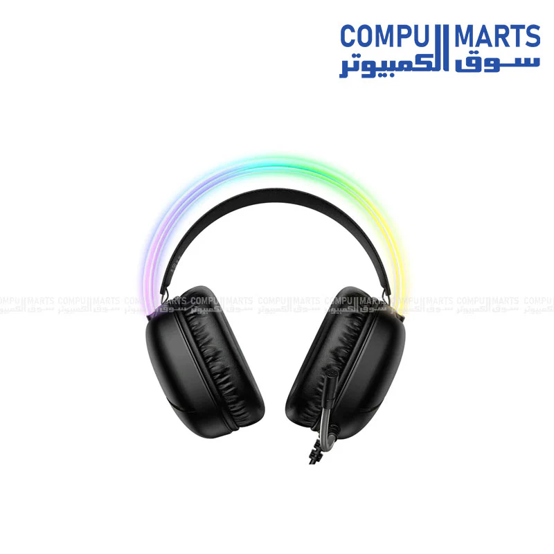 ONIKUMA X33 RGB Esports Gaming Headset – Black, 2m Cable - Image 3