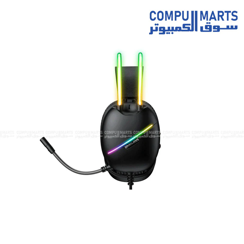 ONIKUMA X33 RGB Esports Gaming Headset – Black, 2m Cable - Image 4
