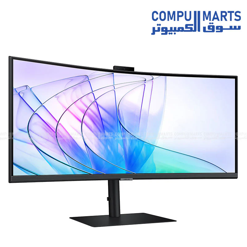 Samsung ViewFinity S6 34" LS34C650VAMXUE UWQHD Curved Monitor – 100Hz, USB-C, Built-in Camera, LAN - Image 3