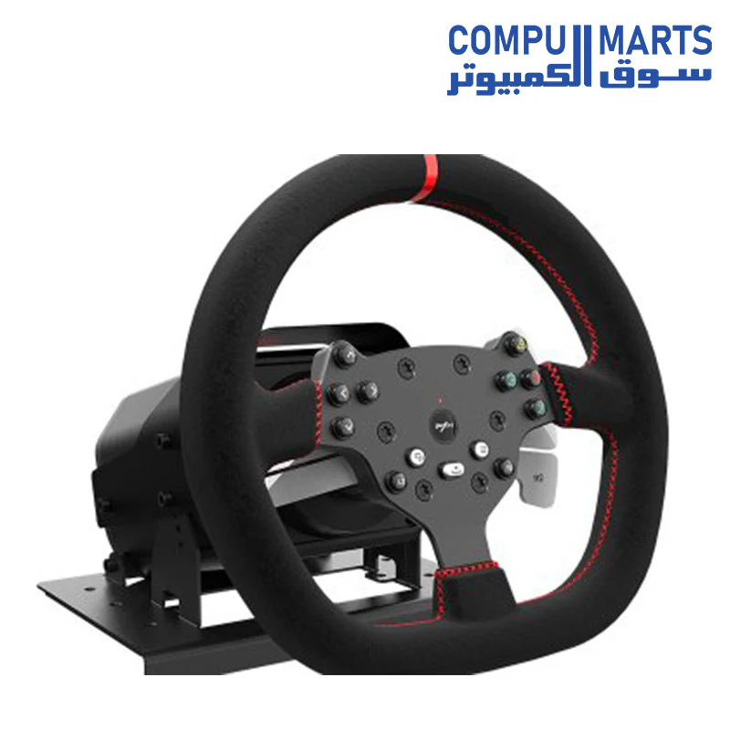 PXN V10 Racing Wheel with Pedals and Shifter - Racing Wheel for PC, PS4, XBOX - 270/900° Game Racing Wheel FFB Force Feedback Tool App, Paddle Shifters - Black - Image 3