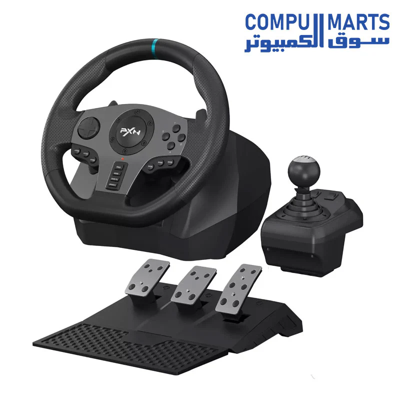 PXN V9 Gaming Racing Wheel with Pedals and Shifter for PC, Xbox One, Xbox Series X/S, PS4, PS3 and Switch - Image 2