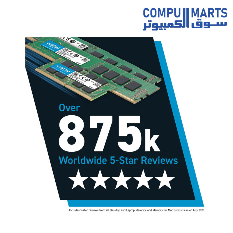 RAM Crucial  DDR4 3200 MHz CL22 SODIMM Laptop Memory - Image 3