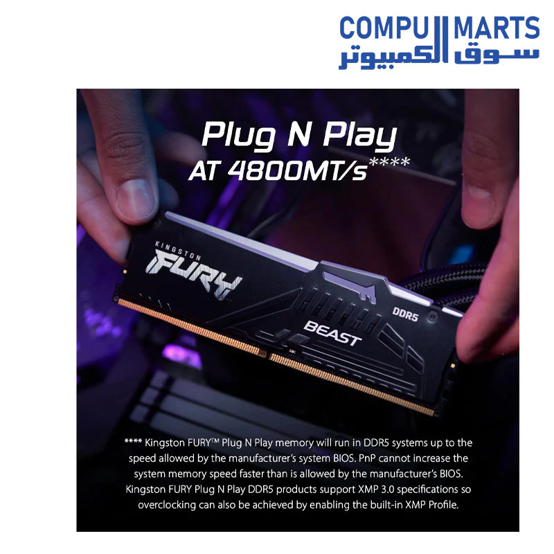 Ram Kingston Fury Beast 64G (32G*2) 5600Mhz RGB - Image 4