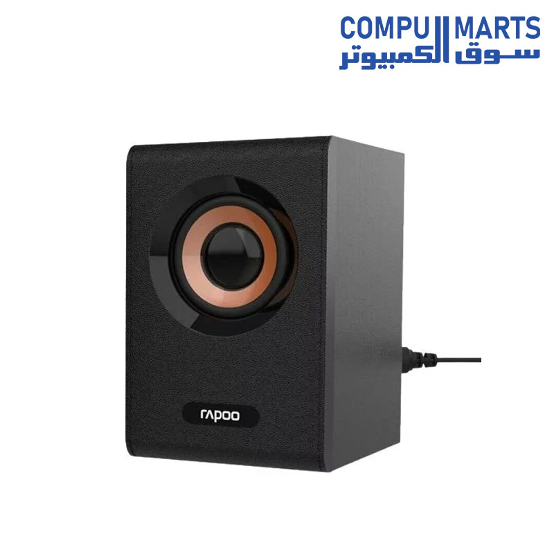 RAPOO A80 2:0 MULTIMEDIA COMPACT WIRED STEREO SPEAKER - Image 3