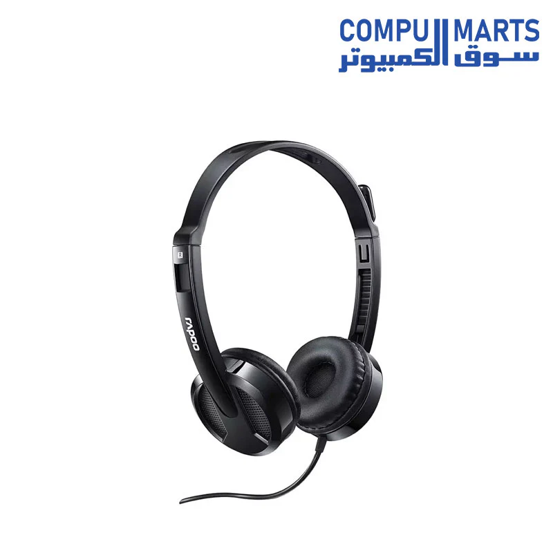 Rapoo H120 USB Sterio Headset -wired headphone-black - Image 2