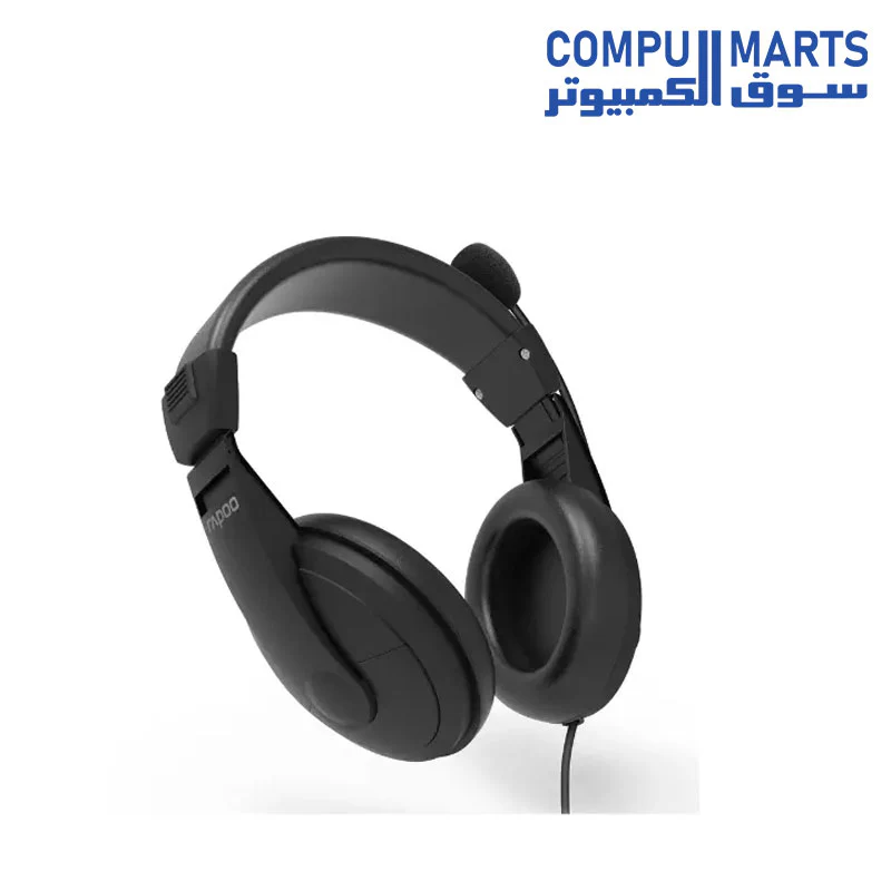 Rapoo H150S USB Stereo Headset -WIRED Headphone-black - Image 2