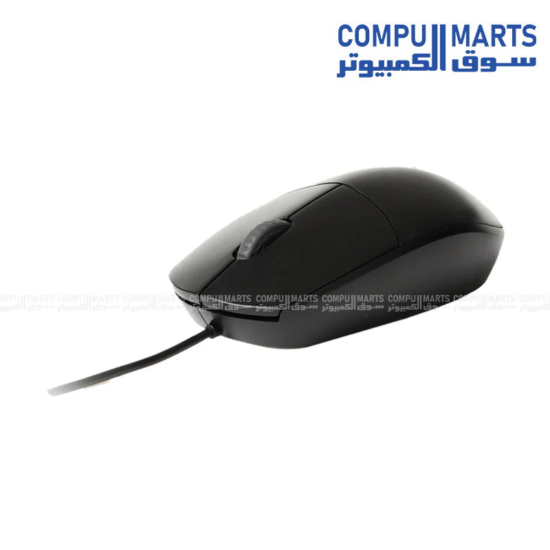 Rapoo N100 Wired Optical Mouse – USB, Black - Image 2