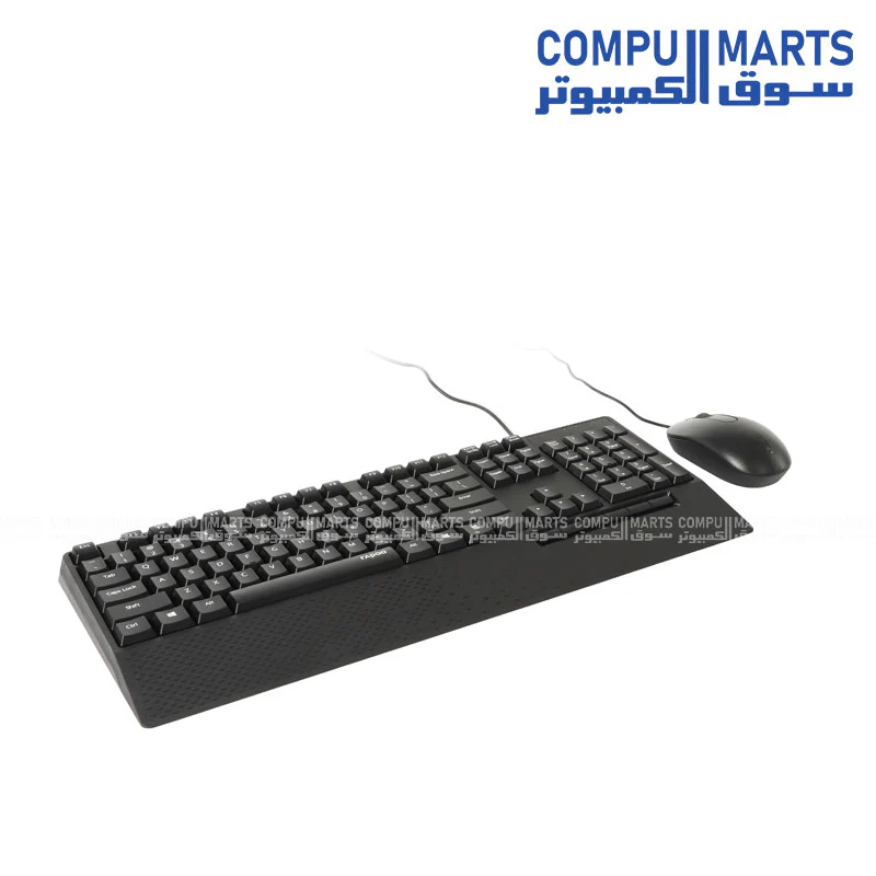 Rapoo NX2000 Wired Mouse and keyboard Combo Black - Image 2