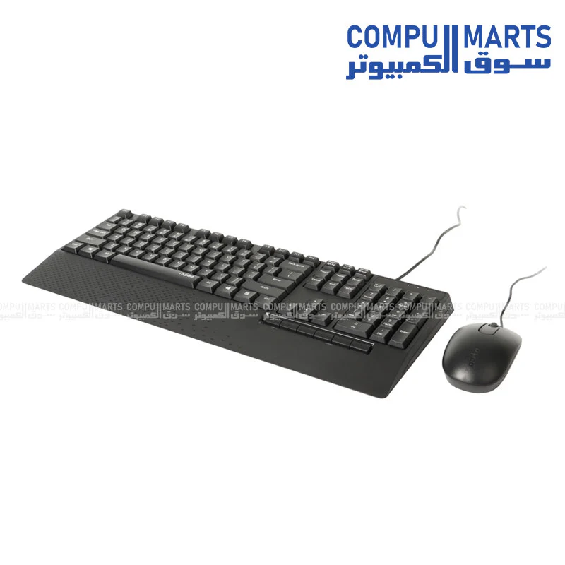 Rapoo NX2000 Wired Mouse and keyboard Combo Black - Image 3