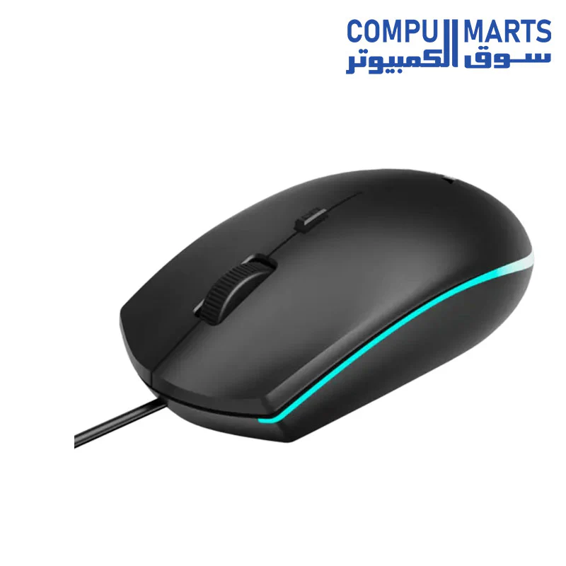 Rapoo V11S Ergonomic Ambidextrous Optical Gaming Mouse With Adjustable DPI For Office Home Using Gaming Support PC/Laptop - Image 2