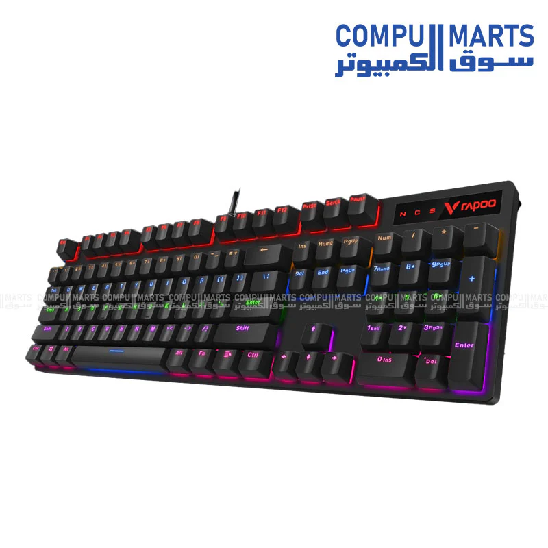 Rapoo V500PRO Backlit Mechanical Gaming Keyboard Black - Image 4