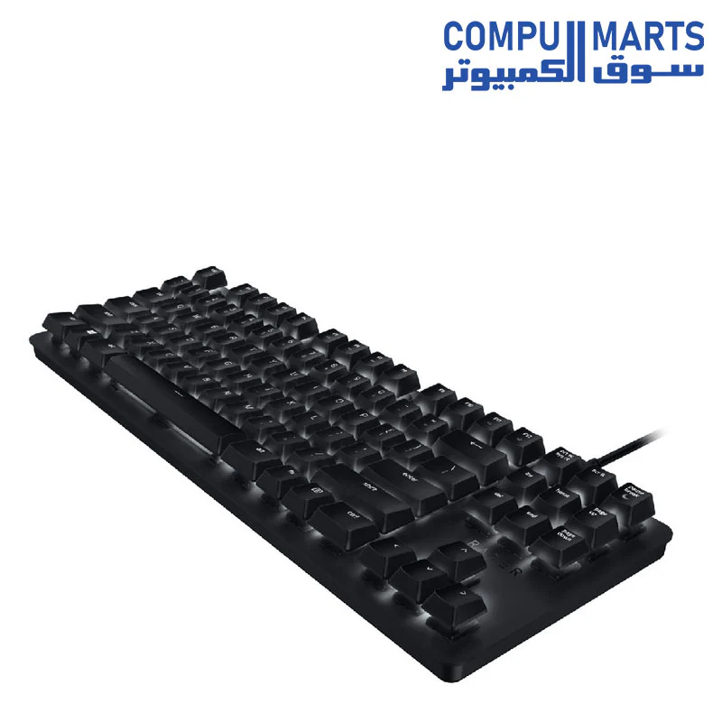 Razer BlackWidow Lite TKL Tenkeyless Mechanical Keyboard  Orange Key Switches - Tactile & Silent - White Individual Key Lighting - Compact Design - Detachable Cable - Classic Black - Image 3