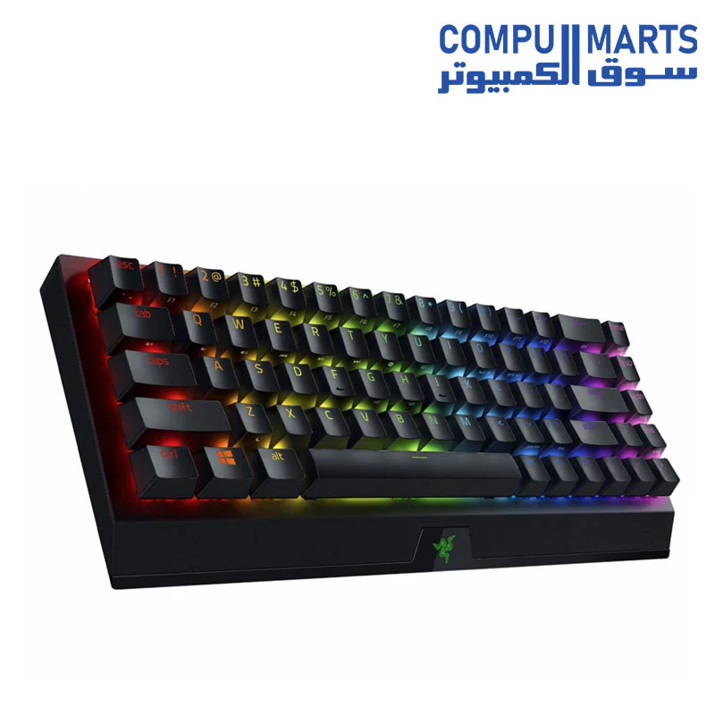 Razer BlackWidow V3 Mini HyperSpeed 65% Wireless Mechanical Gaming Keyboard HyperSpeed Wireless Technology - Green Mechanical Switches- Tactile & Clicky - Doubleshot ABS keycaps - 200Hrs Battery Life - Image 2
