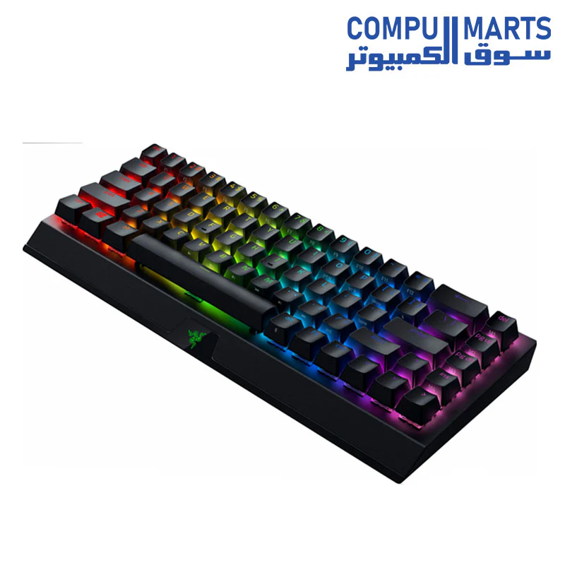 Razer BlackWidow V3 Mini HyperSpeed 65% Wireless Mechanical Gaming Keyboard HyperSpeed Wireless Technology - Green Mechanical Switches- Tactile & Clicky - Doubleshot ABS keycaps - 200Hrs Battery Life - Image 3