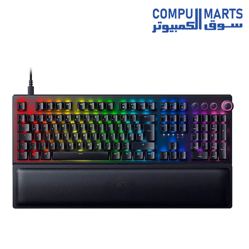Razer BlackWidow V3 Pro Mechanical Wireless Gaming Keyboard Green Mechanical Switches - Tactile & Clicky - Chroma RGB Lighting - Doubleshot ABS Keycaps - Transparent Switch Housing - Bluetooth/2.4GHz - Image 2